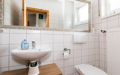 Losentitz: Håndvask, Spejl, Badeværelsesvask, Sanitærarmatur, Tap, Badeværelse, Purple, Indretning, Arkitektur