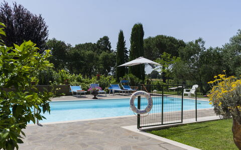 Borgo Sacramento: Vand, Himmel, Plante, Svømmepøl, Azure, Træ, Skygge, Udendørs Møbler, Arecales, Bygning