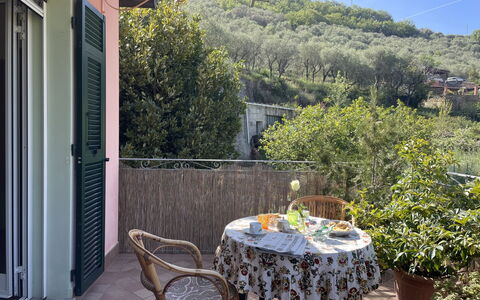 Casa dei Nonni (Imp425): Plante, Ejendom, Bord, Bygning, Møbel, Himmel, Blomst, Udendørs Bord, Stol, Udendørs Møbler