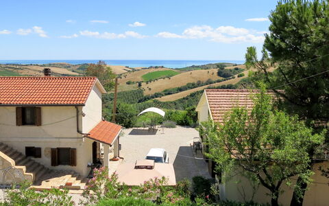 Roseto degli Abruzzi 620: Plante, Himmel, Sky, Daytime, Vindue, Bygning, Azure, Hus, Træ, Vegetationen