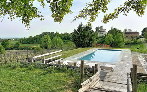 Villa Remotti: Svømmepøl, Have, Lawn, Skygge, Backyard, Landscaping, Gård, Parkere, Stuehus, Hacienda