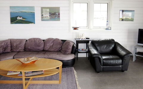 Naustet: Couch, Bord, Møbel, Billedramme, Vindue, Komfort, Studio Couch, Træ, Stue, Indretning