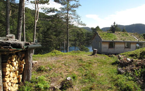 Svanöy: Himmel, Bjerg, Sne, Sky, Highland, Hældning, Friluftsliv, Træ, Fryser, Terræn