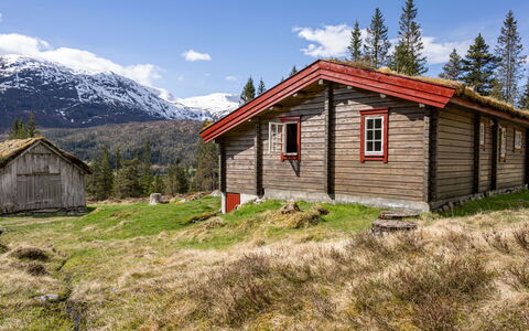 Fjellbris: Græs, Hus, Sommerhus, Hytte, Highland, Landdistrikt, Græs-, Landskab, Tag, Land Lot