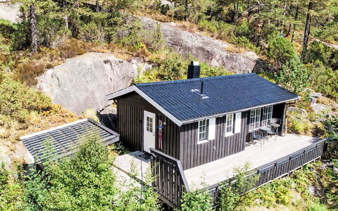 Evabu: Hus, Sommerhus, Landdistrikt, Hældning, Hytte, Bjælkehytte, Hytte, Veranda, Garden Bygninger, Skur