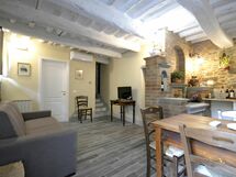 Living room and kitchen