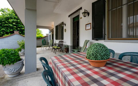 Casa della Peschiera: Plante, Møbel, Ejendom, Bord, Stol, Blomsterkrukke, Bygning, Stueplante, Vindue, Belysning