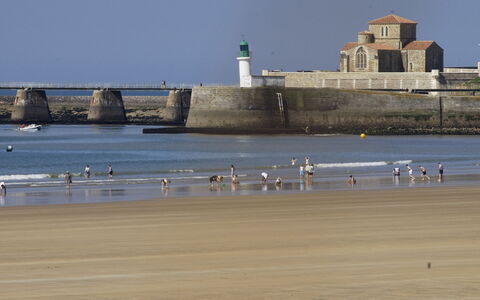 Chateau D'Olonne 649: Vand, Himmel, Naturligt Miljø, Strand, Bygning, Krop Af Vand, Coastal Og Oceaniske Landskabsformer, Tårn