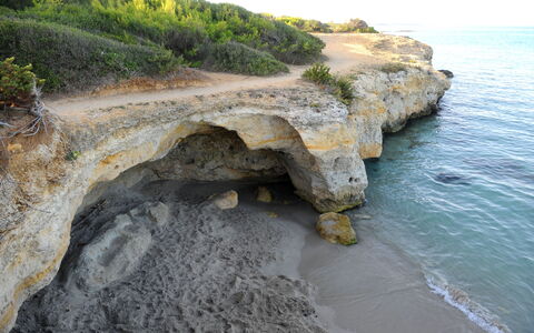 Tenuta Vigna Corallo: Rots, Stiftelse, Kyst, Klint, Kyst, Outcrop, Bedrock, Geologiske Fænomen, Coastal Og Oceaniske Landskabsformer, Hav