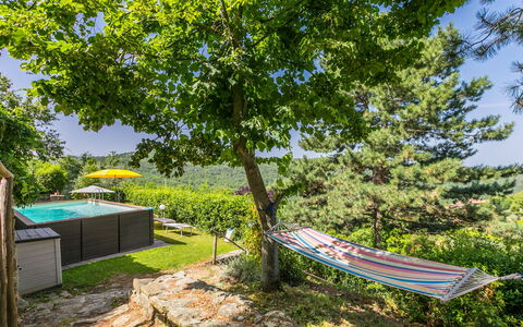 Ridaldi: Skygge, Have, Fritid, Svømmepøl, Eco Hotel, Udendørs Møbler, Lawn, Landscaping, Gård, Backyard