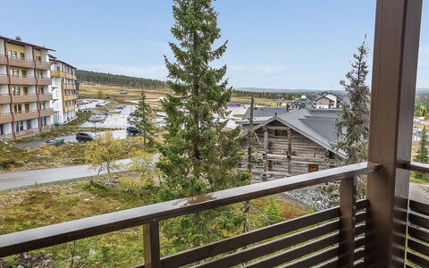 Villa Ylläs 302: Lejlighed, Altan, Lærk, Vinter, Pine Family, Sidespor