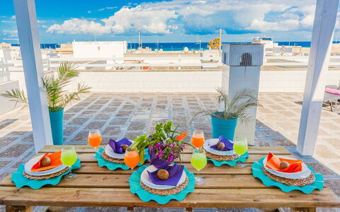 La Terrazza Vista Mare Di Marco: Ferie, Turquoise, Azure, Sommer, Sand, Bord, Hav, Værelse, Arkitektur, Indretning