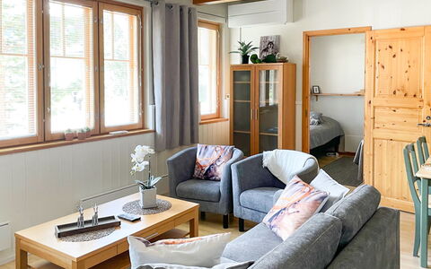 Levin Rinnelinna A8: Træ, Sidespor, Sommerhus, Hus, Hjem, Planke, Garden Bygninger, Bjælkehytte, Hårdttræ, Veranda
