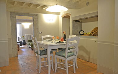 Dining room and kitchen