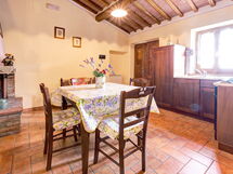 Dining room and kitchen