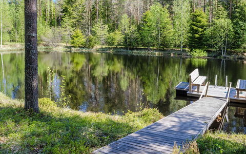 Purola: Træ, Bank, Hus, Sommerhus, Sø, Dam, Skov, Bjælkehytte