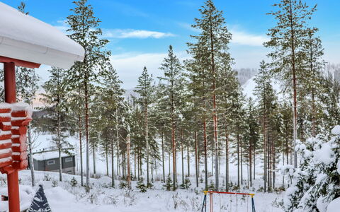 Tunturimaja 2 Mökki: Træ, Hus, Sne, Sommerhus, Hjem, Vinter, Tag, Fryser, Sidespor, Hældning