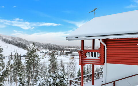 Tunturimaja 2 Mökki: Træ, Hus, Sne, Sommerhus, Hjem, Vinter, Tag, Fryser, Sidespor, Hældning