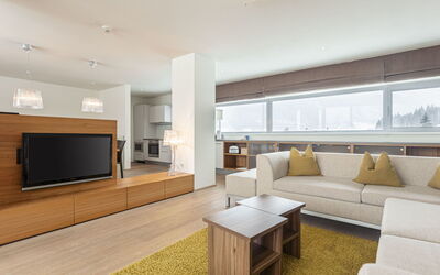 Feriebolig:&nbsp;Penthouse mit 3 Schlafzimmern & Pool 190.4