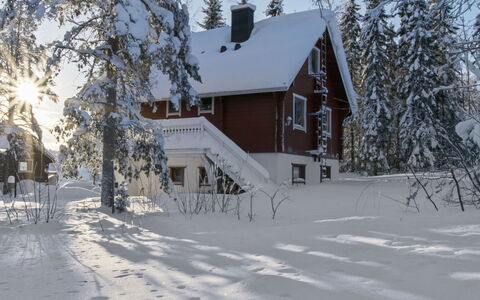 Kulma-Alpit B: Træ, Sommerhus, Bjælkehytte, Skov, Skur, Garden Bygninger, Lærk, Woodland, Bejdse