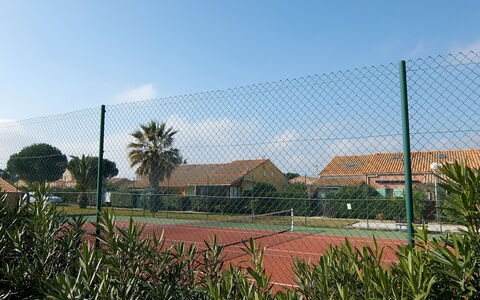 Saint Cyprien 770: Himmel, Plante, Træ, Sky, Hegn, Land Lot, Mesh, Trådhegn, Græs, Bygning
