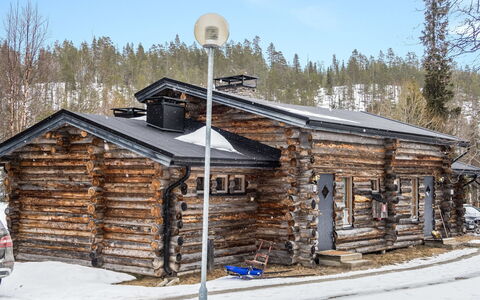 Salmikankaan Kelo D2: Træ, Sne, Vinter, Fryser, Bjælkehytte, Sommerhus, Hældning, Sidespor