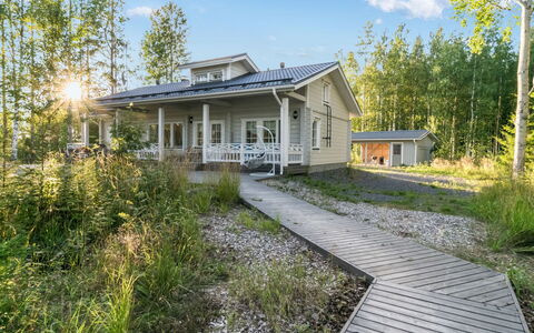 Haapaniemi: Træ, Vinter, Sne, Hjem, Sommerhus, Fryser, Sidespor, Bjælkehytte, Is