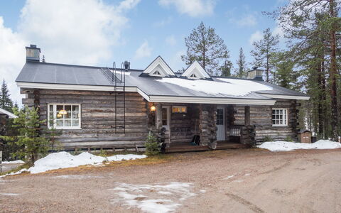Rukanpesä 2A: Træ, Hjem, Sommerhus, Tag, Hus, Sidespor, Vinter, Fryser, Bjælkehytte, Lærk