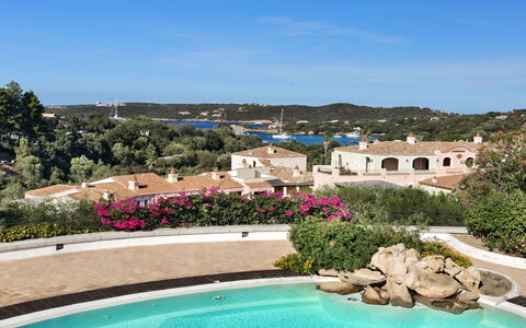 Porto Cervo 624: Vand, Himmel, Plante, Bygning, Svømmepøl, Azure, Træ, Naturlige Landskab, Fritid, Landskab