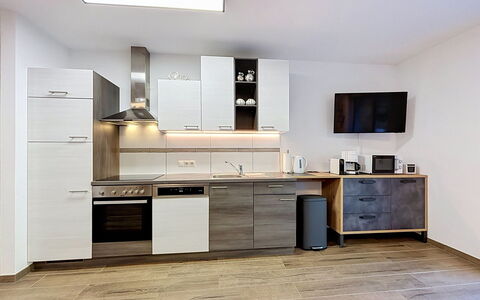 Apart Annabell: Møbel, Cabinetry, Countertop, Køkken, Køkken Apparat, Gulvbelægning, Indretning, Træ, Større Bandage, Loft