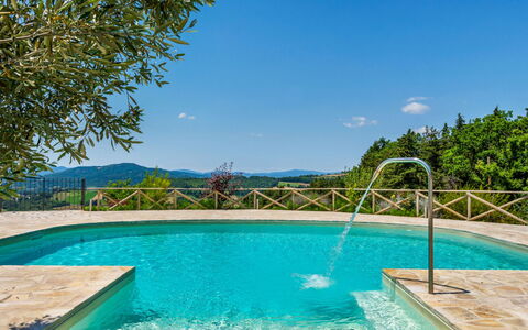 Villa Montone: Vand, Himmel, Plante, Vandressourcer, Ejendom, Svømmepøl, Azure, Natur, Træ, Naturlige Landskab
