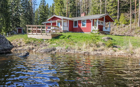 Lahdeke: Træ, Sommerhus, Sidespor, Bjælkehytte, Bejdse, Hårdttræ, Planke, Tømmer, Naturmateriale, Garden Bygninger