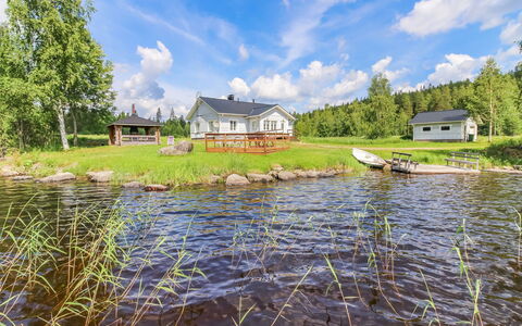 Villa Lahti: Træ, Vinter, Sne, Hjem, Sommerhus, Fryser, Sidespor, Bjælkehytte, Is