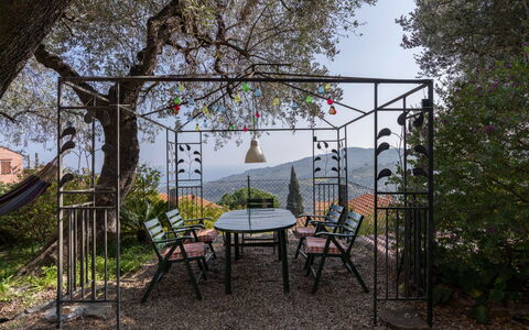 Villa Valentina: Himmel, Sky, Mad, Plante, Bordservice, Bord, Vindue, Bjerg, Frugt, Træ