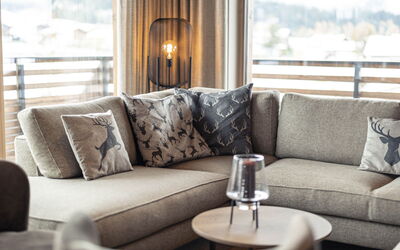 Feriebolig:&nbsp;Penthouse mit 3 Schlafzimmern & Kamin 400.5