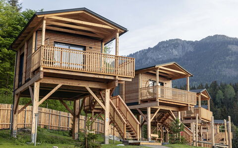 Premium Baumhaus mit 1 Schlafzimmer: Himmel, Sne, Bjerg, Natur, Naturlige Landskab, Hældning, Hus, Bygning, Fryser, Landdistrikt
