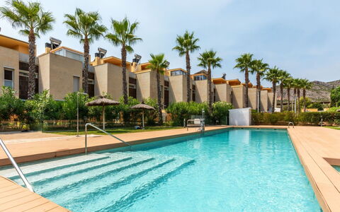 Residencial Oropesa - la Concha: Udvej, Skygge, Svømmepøl, Landscaping, Eco Hotel, Villa, Hotel, Hacienda, Gårdsplads