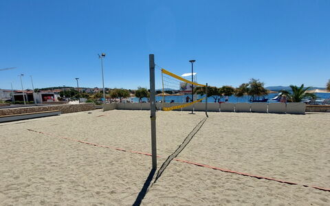 Ante: Himmel, Net Sports, Gadebelysning, Skygge, Strand, Beach Volleyball, Volleyball, Fritid
