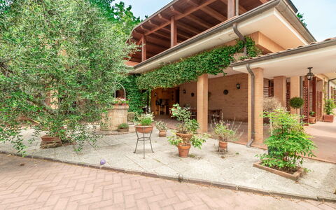 Villa Rosso Corbezzolo: Plante, Bygning, Himmel, Hus, Vegetationen, Land Lot, Sommerhus, Træ, Vindue, Urban Design