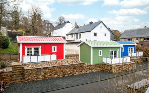 Tiny Haus Westerwald 16 Blue: Sky, Himmel, Plante, Bygning, Vindue, Hus, Træ, Land Lot, Træ, Sidespor