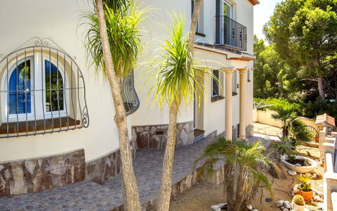 Villa la Tahona: Plante, Bygning, Vindue, Træ, Arkitektur, Arecales, Gul, Hus, Boligområde, Kvarter