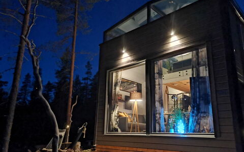 Levi Secret Igloo Revontuli 10D: Sommerhus, Hus, Hjem, Garden Bygninger, Sidespor, Bjælkehytte, Stuehus, Estate, Skur, Gård