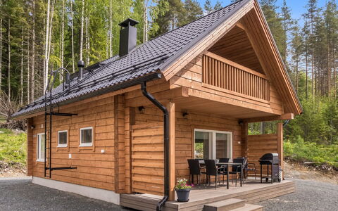 Kolin Kangastus Kanerva 4: Træ, Sommerhus, Bjælkehytte, Skov, Skur, Garden Bygninger, Lærk, Woodland, Bejdse