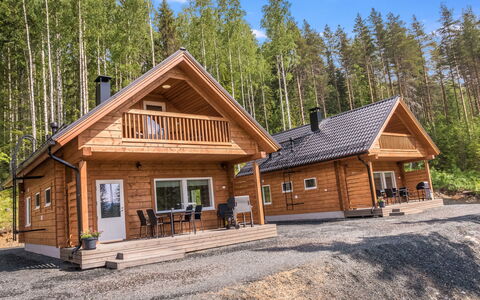 Kolin Kangastus Kanerva 4: Træ, Sommerhus, Bjælkehytte, Skov, Skur, Garden Bygninger, Lærk, Woodland, Bejdse