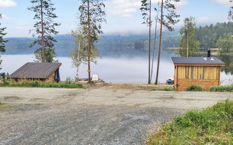 Kolin Kangastus Kanerva 4: Træ, Sommerhus, Bjælkehytte, Skov, Skur, Garden Bygninger, Lærk, Woodland, Bejdse