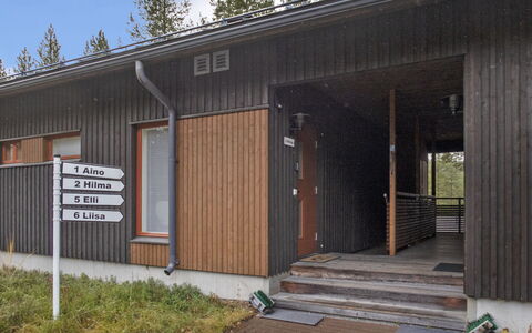 Vuokatti Panorama: Træ, Sidespor, Tag, Sommerhus, Hus, Hjem, Dør, Veranda, Garden Bygninger, Stuehus