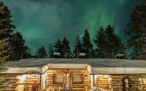 Luppokero 3: Sommerhus, Bjælkehytte, Vinter, Fryser, Sne, Naturmateriale, Hytte, Tømmer