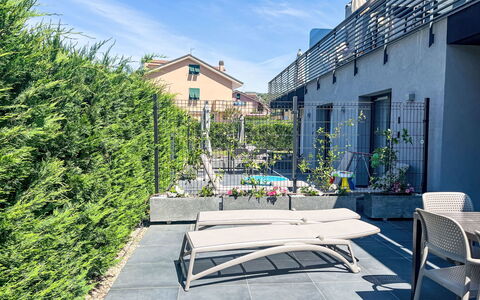 Imperia 388: Urban Design, Have, Udendørs Møbler, Skygge, Landscaping, Gård, Gårdsplads, Eco Hotel, Altan, Backyard