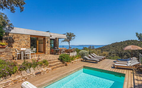 Village des Fourches: Blå, Udvej, Hav, Eco Hotel, Ocean, Kyst, Tropics, Skygge, Villa