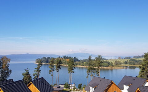 Lakeside Village 40: Vand, Himmel, Bygning, Natur, Træ, Hus, Sø, Horisont, Ejendom, Naturlige Landskab